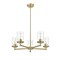 Z-Lite Thayer Chandelier, 5-Light, 26 In.W x 9.25 In.H, Luxe Gold/Clear 742-5LG - alternate 8